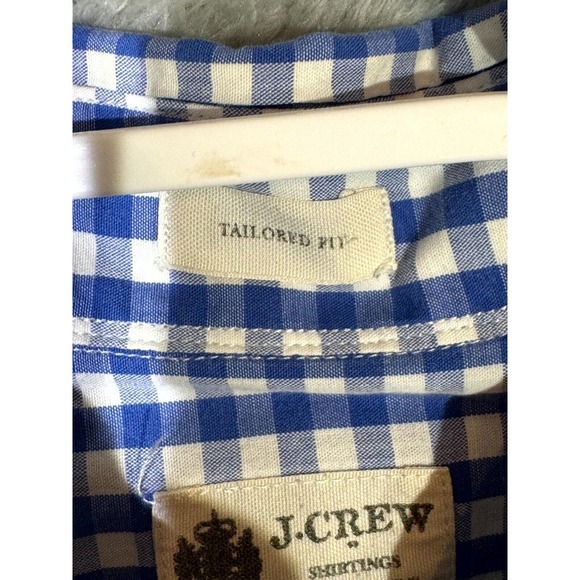 J.Crew Men's Tailored Fit Shirt Gingham Check Washed‎ Casual Button Down L M1246 - Picture 8 of 14